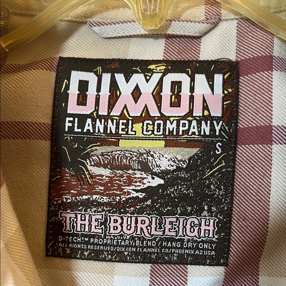 DIXXON Flannel Company The Burleigh Beige and Red Plaid Shirt Small - Picture 4 of 8